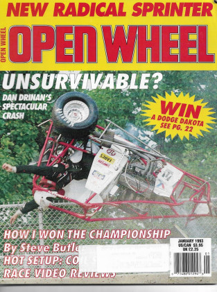 OPEN WHEEL 1993 JAN - DAN DRINAN'S CRASH, FLYING CICCONI BROS, TONY ELLIOTT